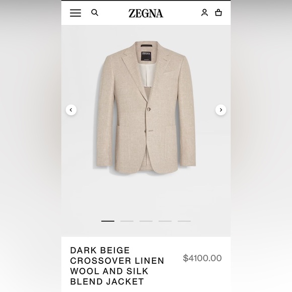 Ermenegildo Zegna Deconstructed Men’s Blazer Size 50 / Large - Picture 10 of 15